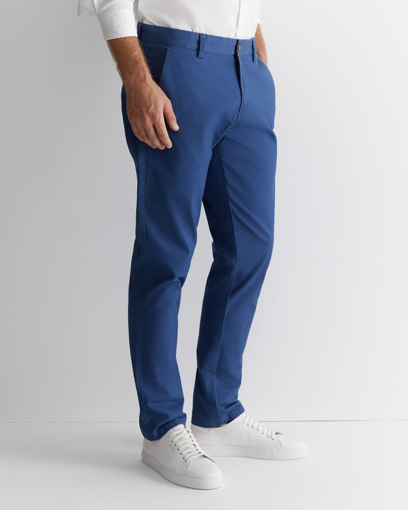 Smith Tapered Chinos in AZURE