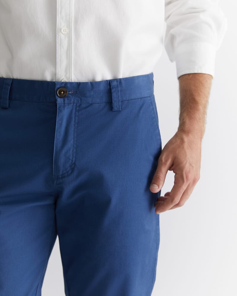 Smith Tapered Chinos in AZURE
