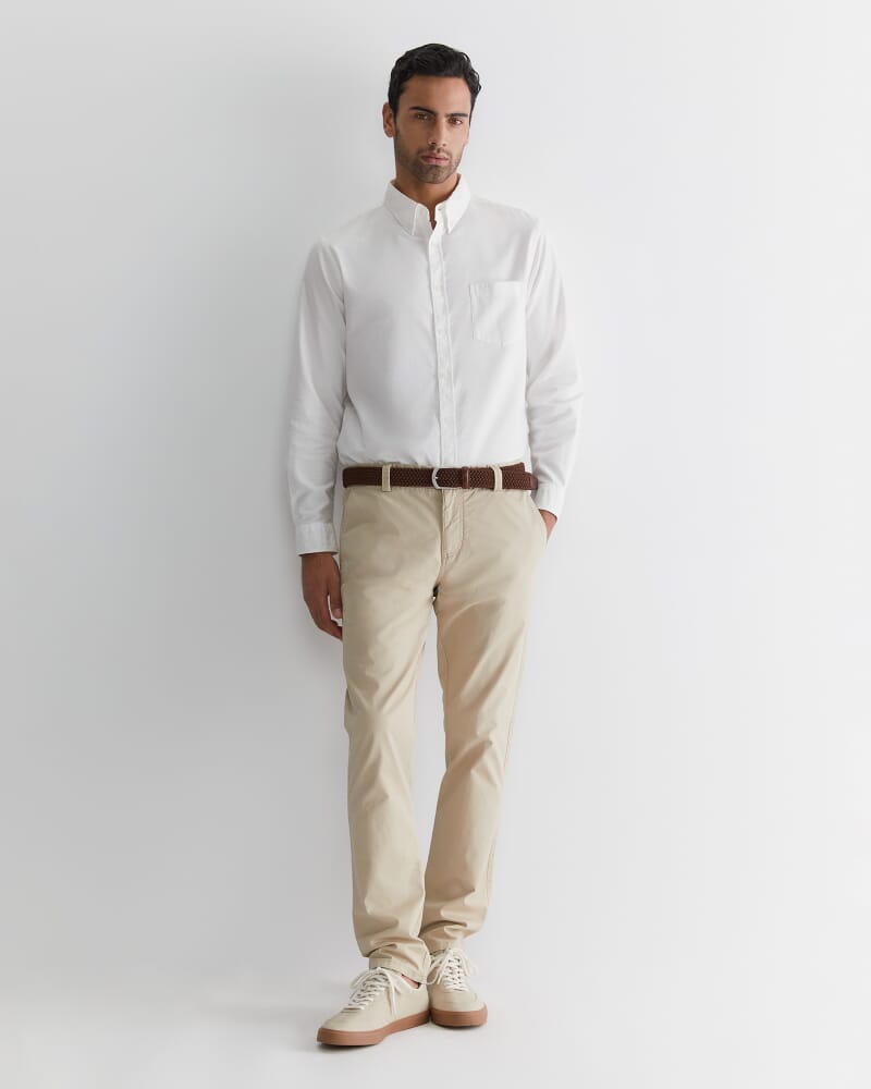 Smith Tapered Chinos in LIMESTONE