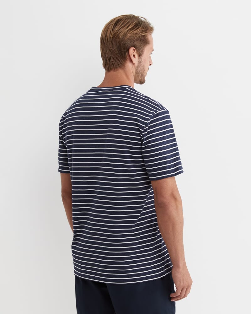 Supersoft Tee in NAVY/WHITE
