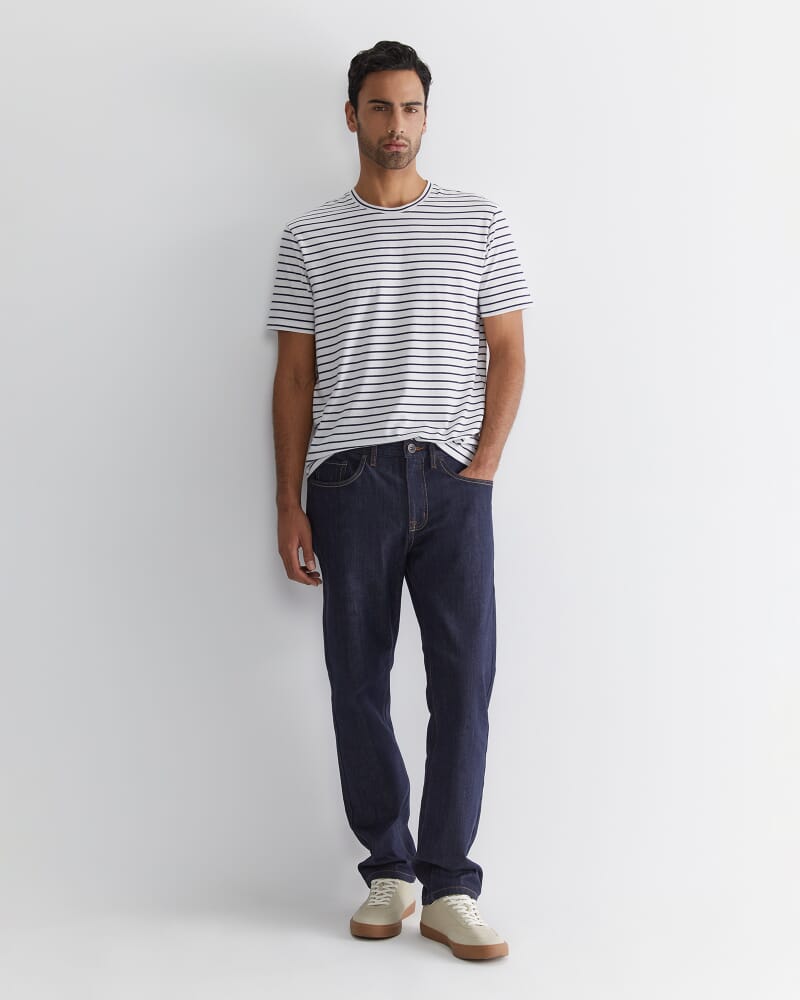 Grayson Straight Jean in RAW INDIGO