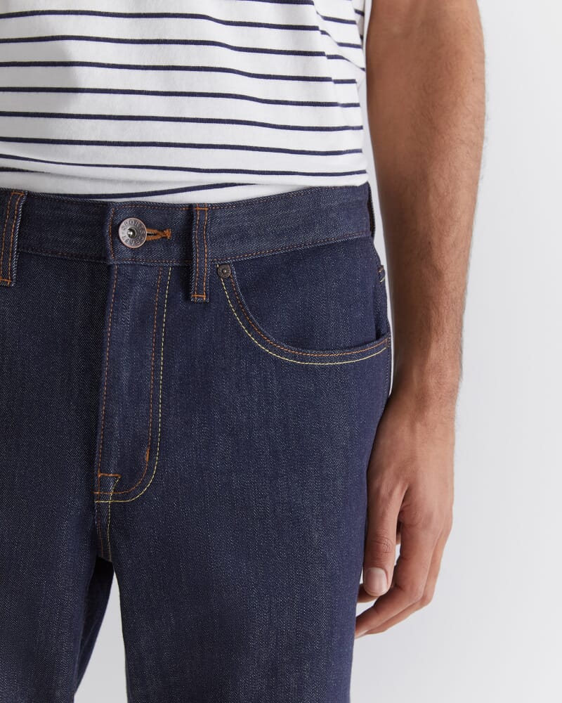 Grayson Straight Jean in RAW INDIGO