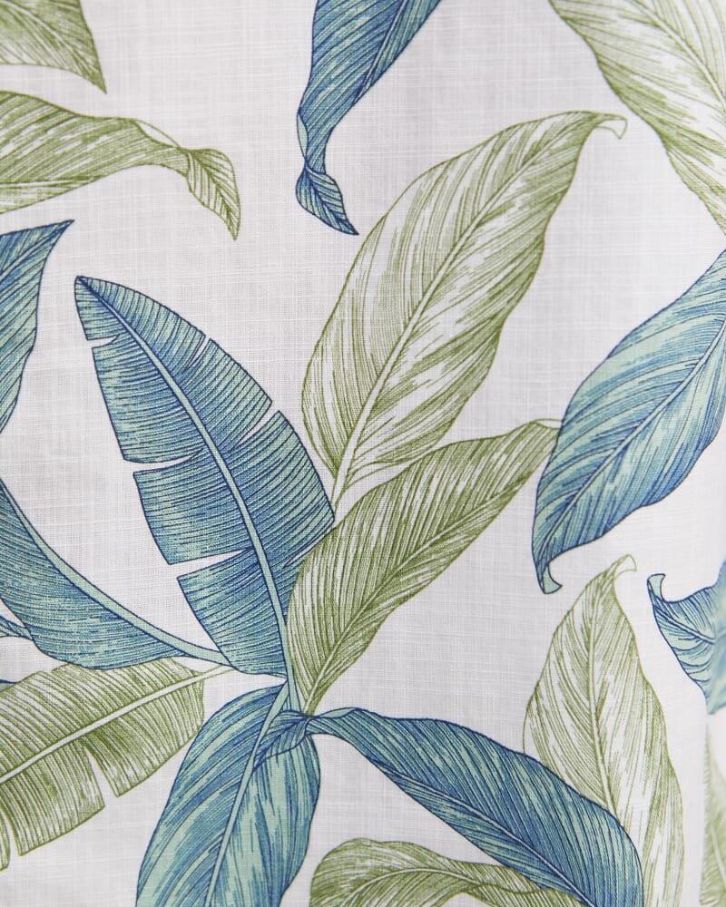 Howard Short Sleeve Cotton Shirt in WHITE/MULTI