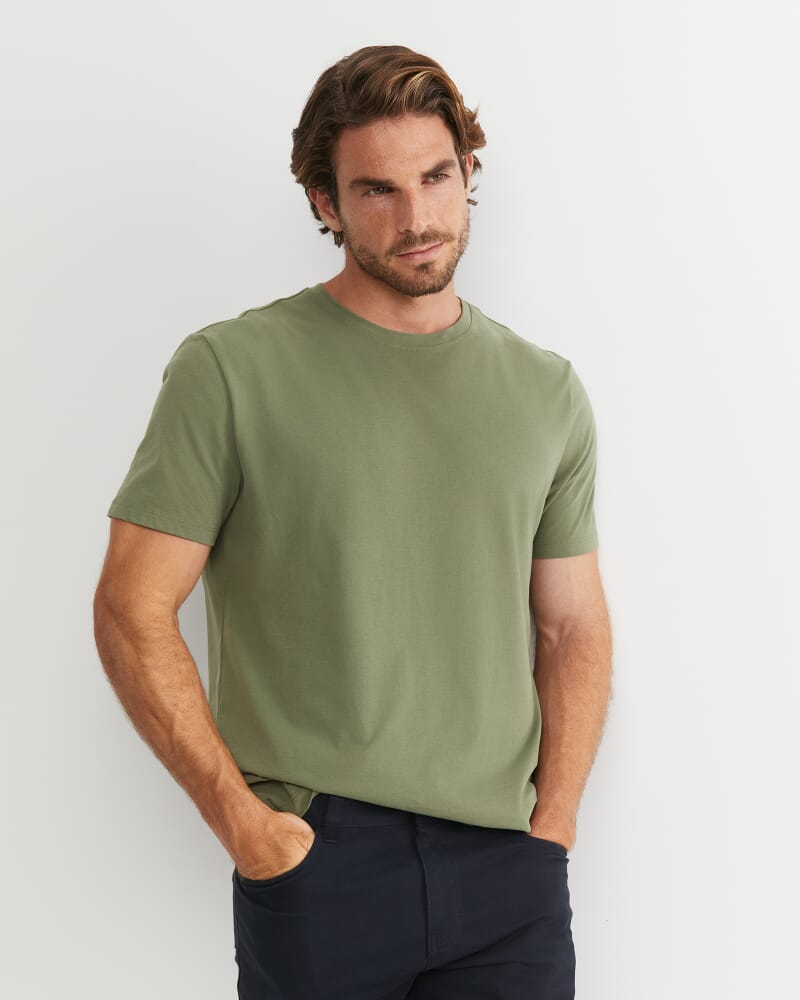 Supersoft Tee in DARK KHAKI