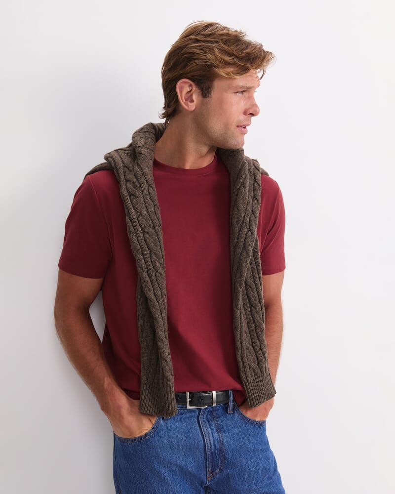 Supersoft Tee in BERRY