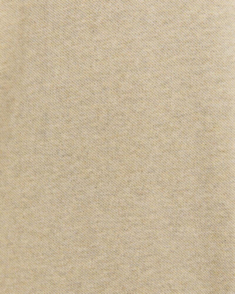 Pique Polo Melange in LIGHT OLIVE