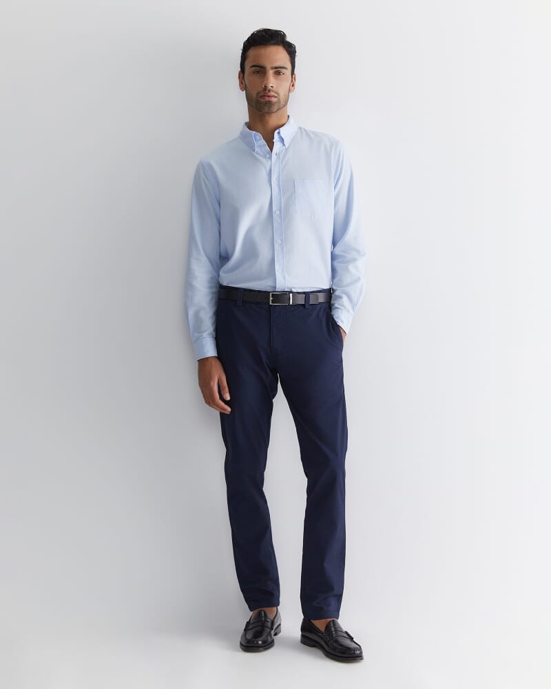 Oxford Long Sleeve Shirt in FROST BLUE