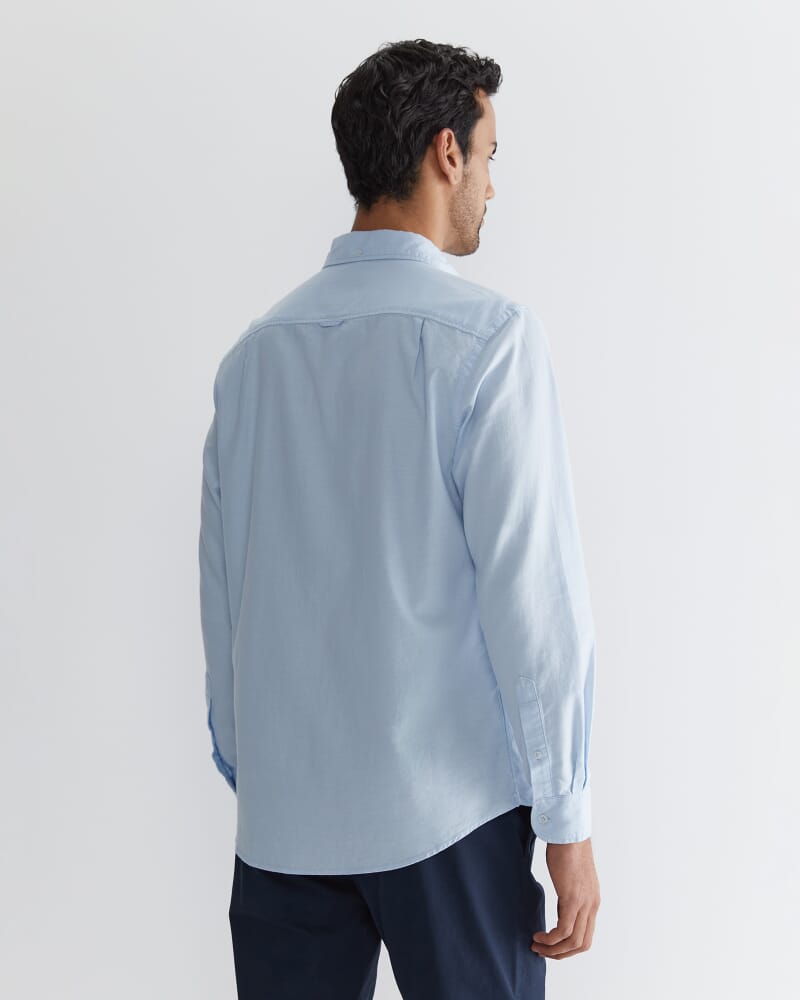 Oxford Long Sleeve Shirt in FROST BLUE