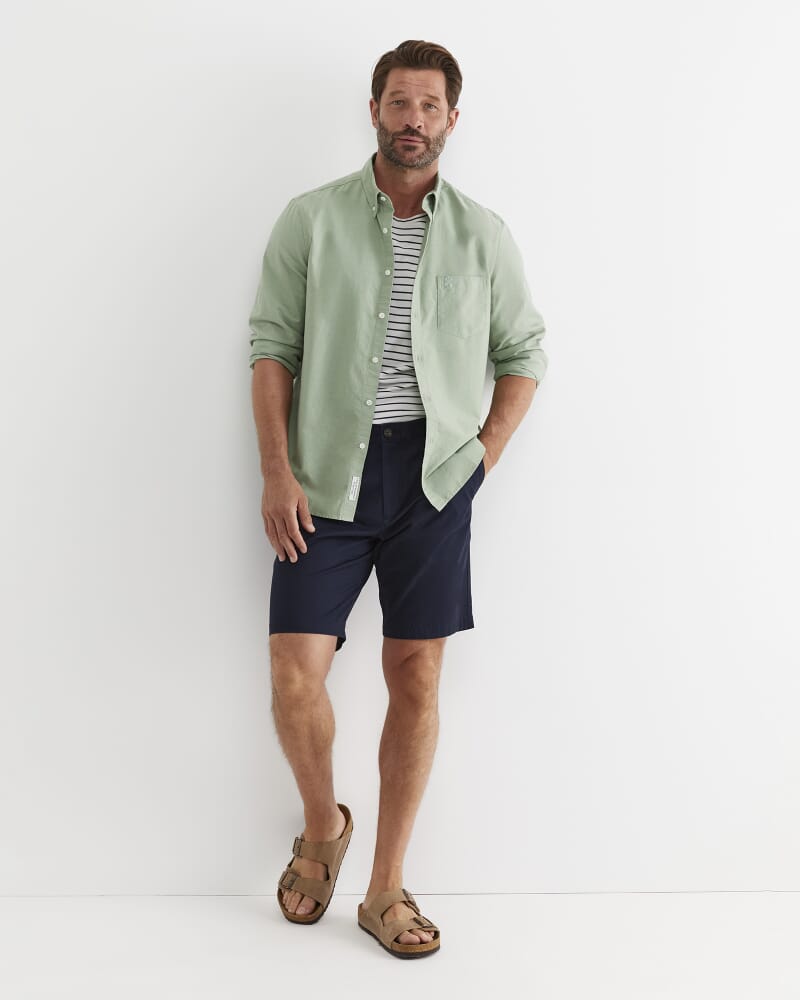 Oxford Long Sleeve Shirt in VINE