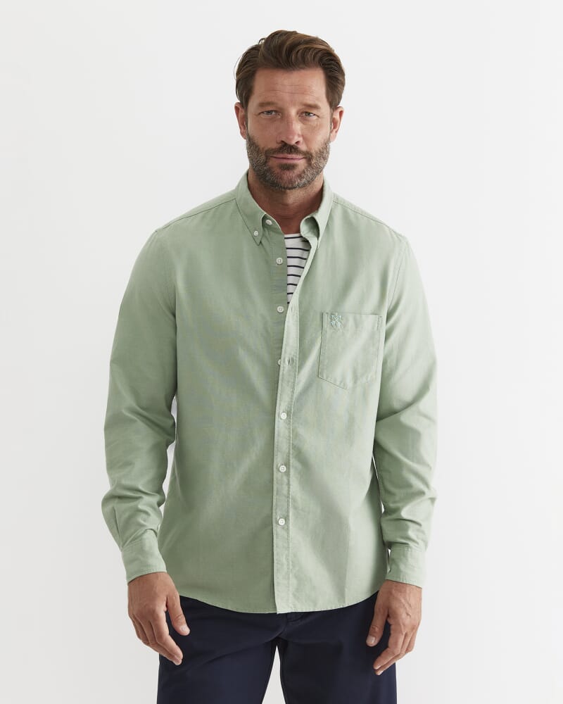 Oxford Long Sleeve Shirt in VINE