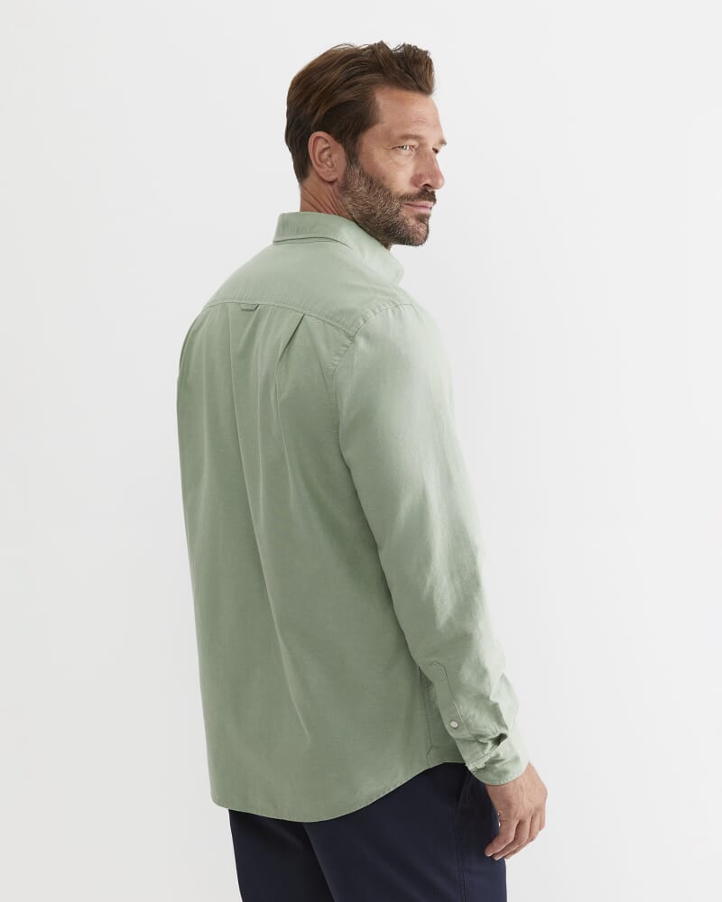 Oxford Long Sleeve Shirt in VINE