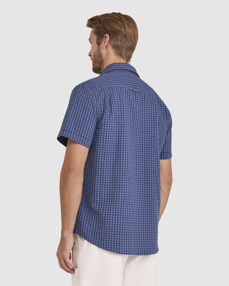Larry Short Sleeve Shirt in INDIGO