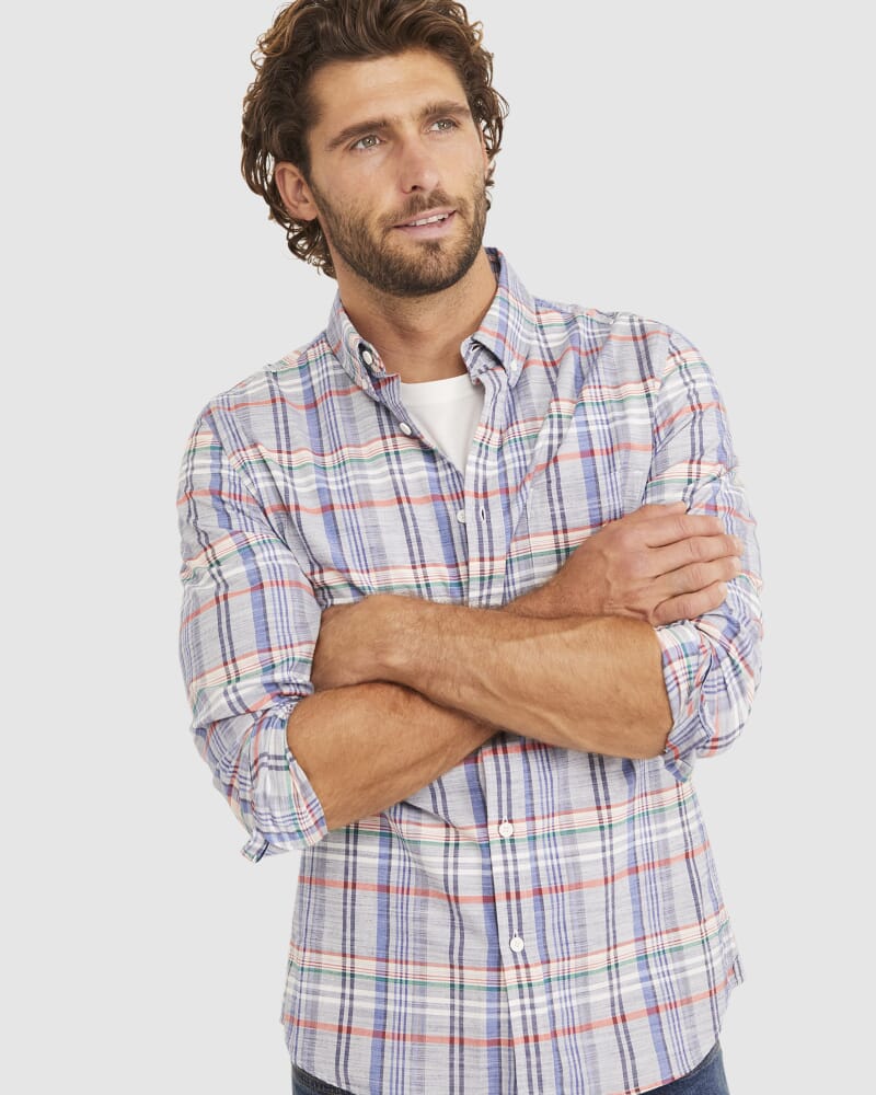 Emerson Long Sleeve Tapered Shirt in MULTI