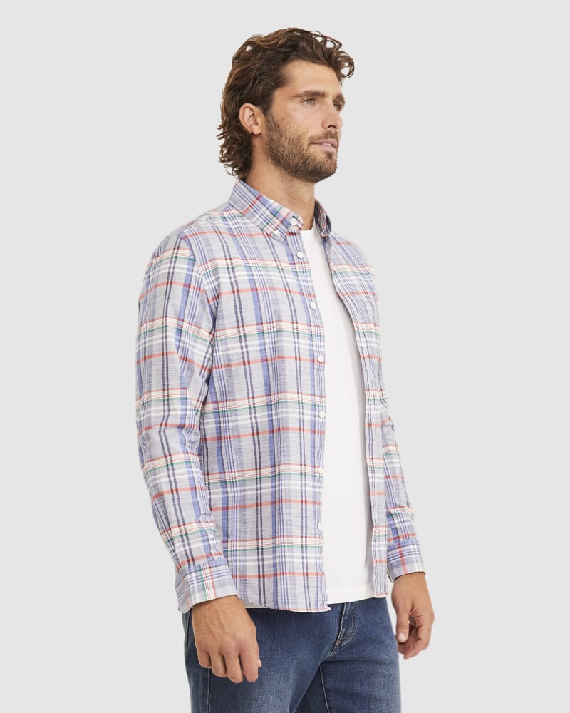 Emerson Long Sleeve Tapered Shirt in MULTI
