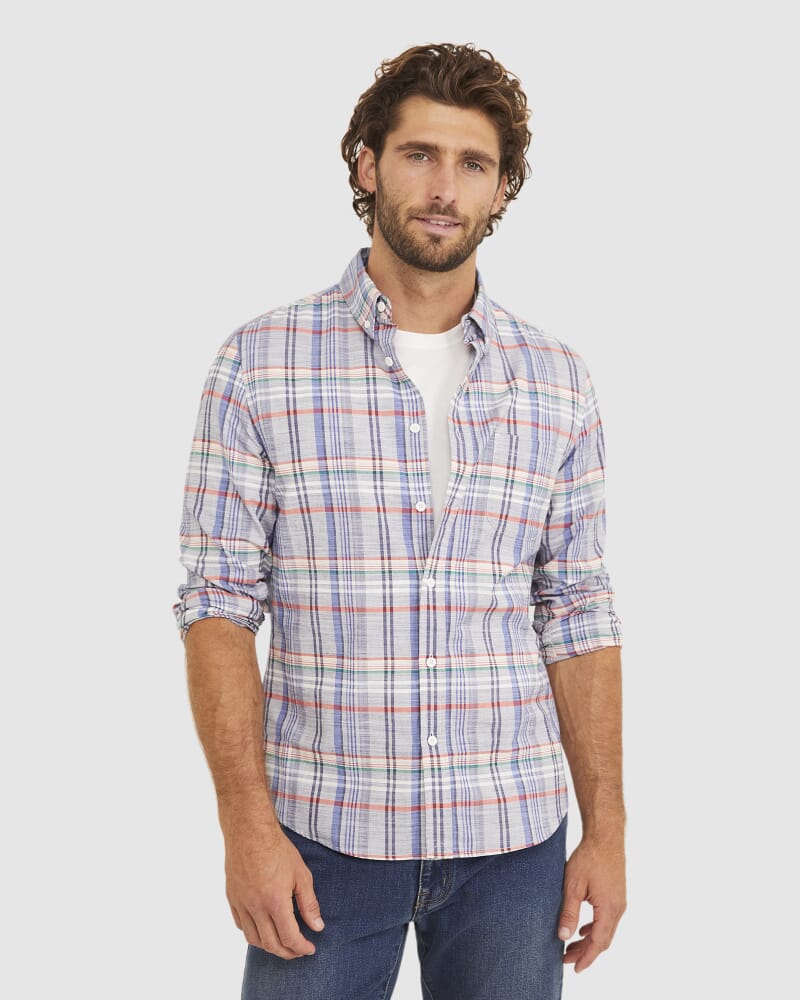 Emerson Long Sleeve Tapered Shirt in MULTI