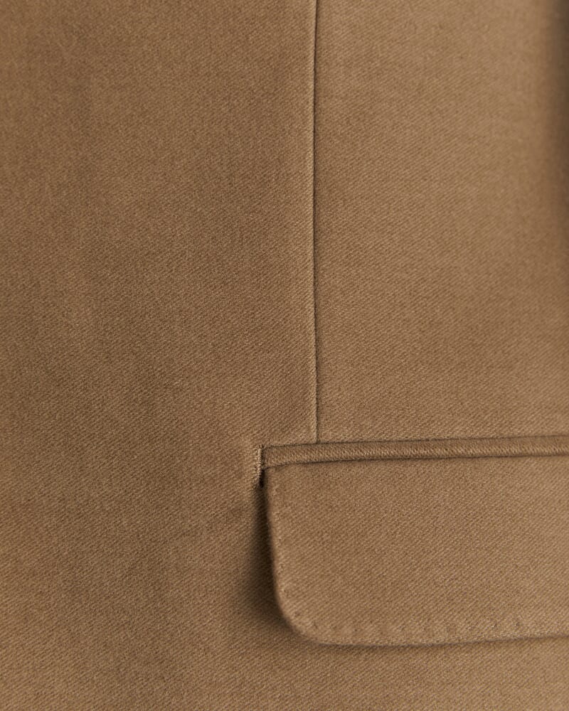 Italian Moleskin Blazer in MUSK