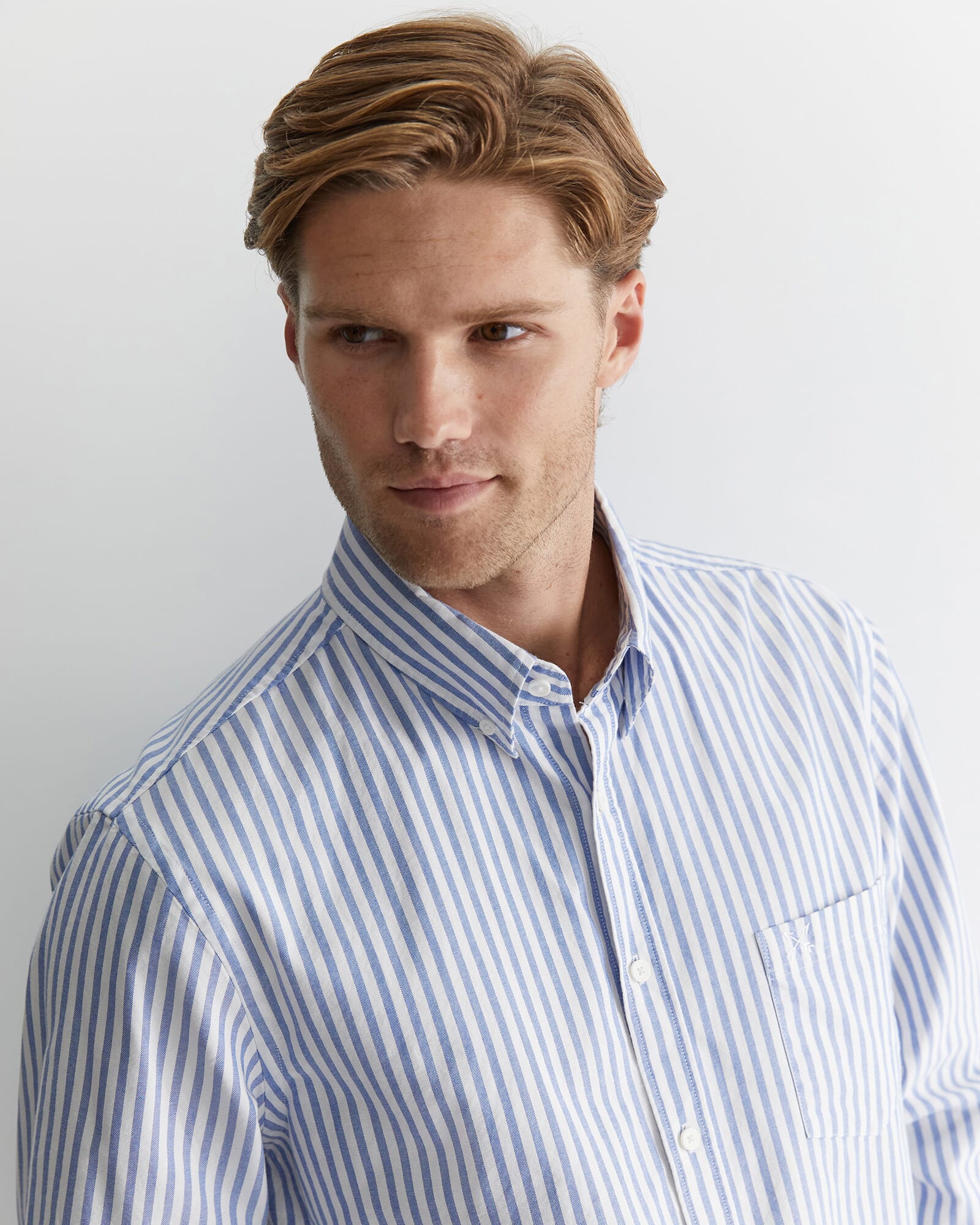 Oxford Stripe Long Sleeve Shirt