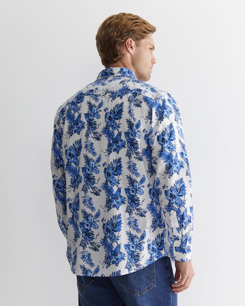 Clifton Print Shirt in BLUE MULTI