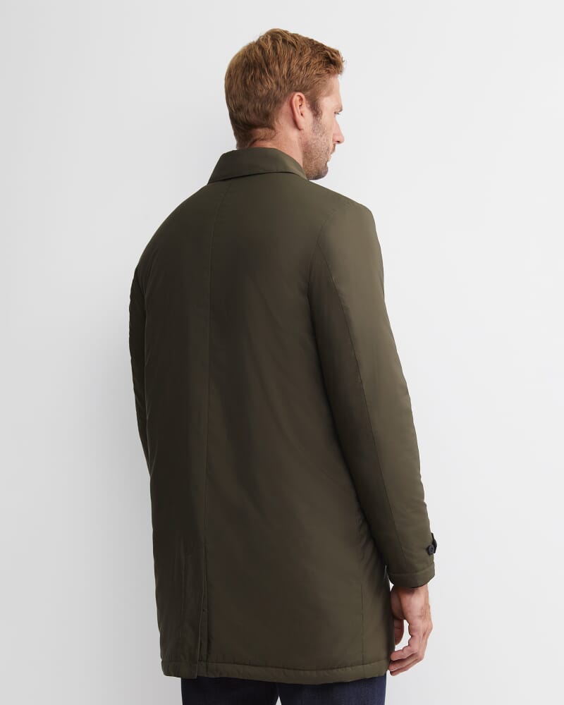 Seaburn Padded Coat in DARK KHAKI