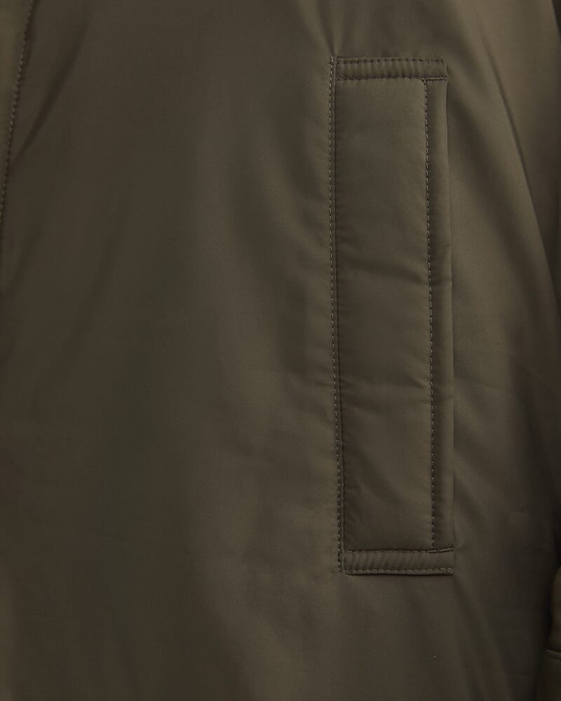 Seaburn Padded Coat in DARK KHAKI
