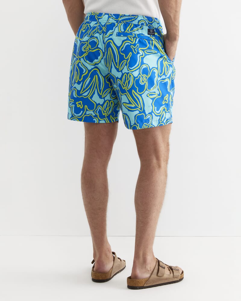 Giles Swim Short in BLUE MULTI