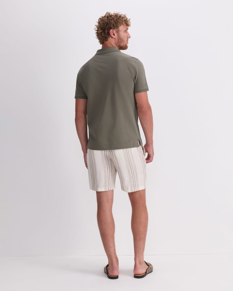 SC Pique Polo in KHAKI