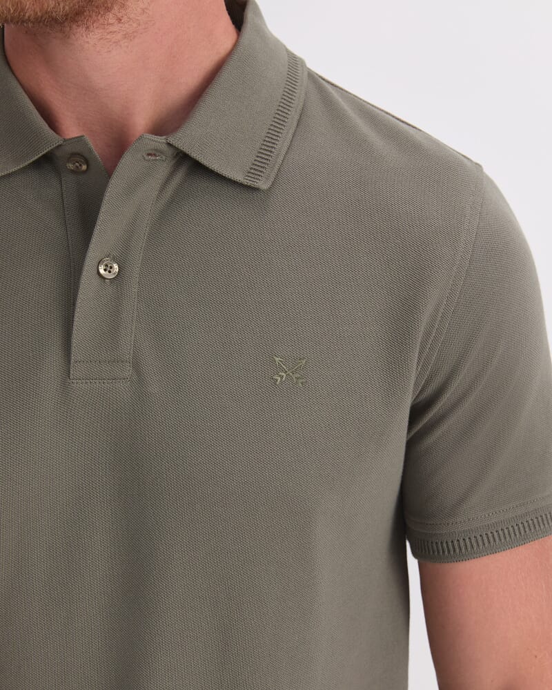 SC Pique Polo in KHAKI