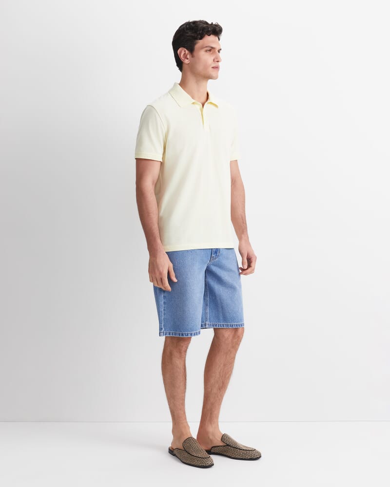 SC Pique Polo in LEMON
