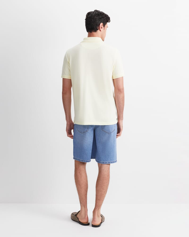 SC Pique Polo in LEMON