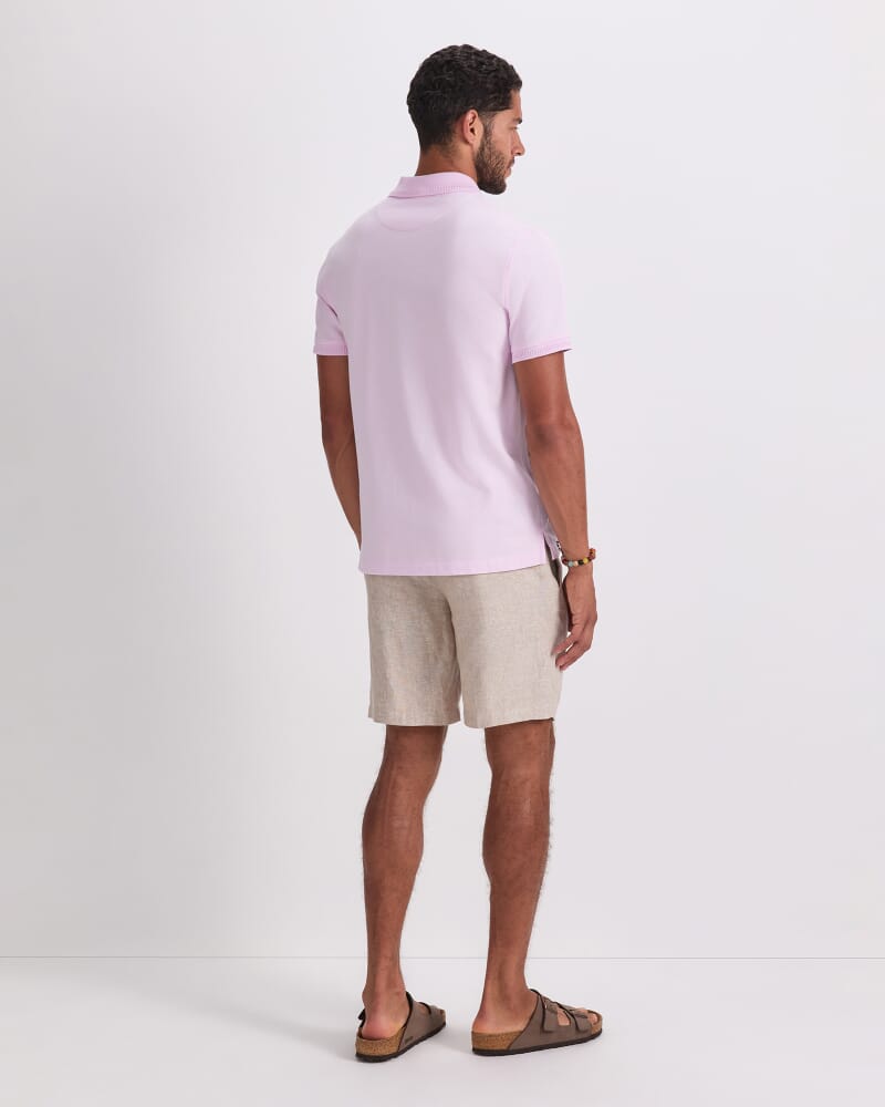 SC Pique Polo in PINK