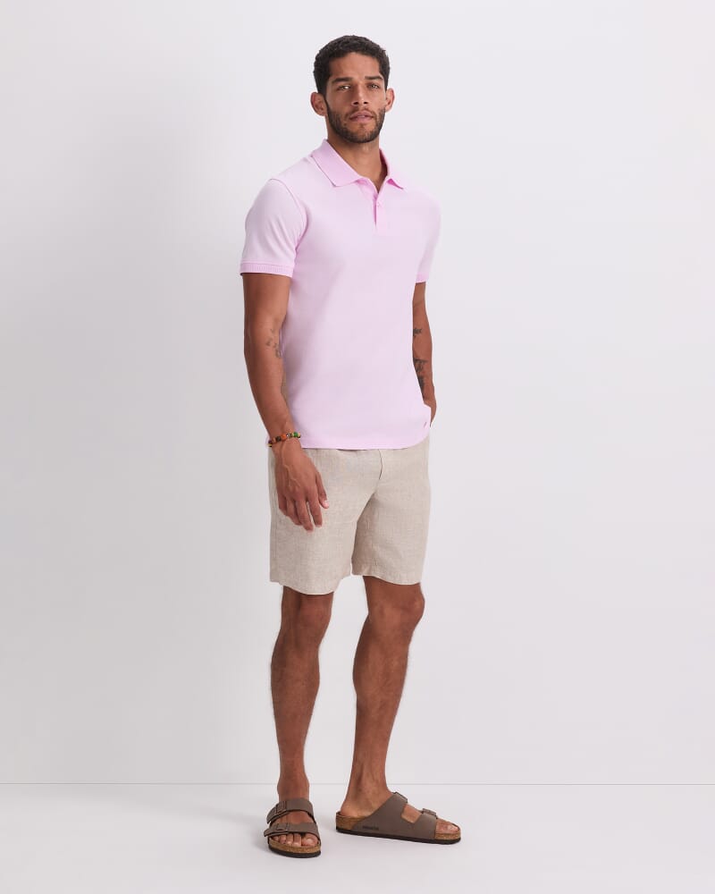 SC Pique Polo in PINK