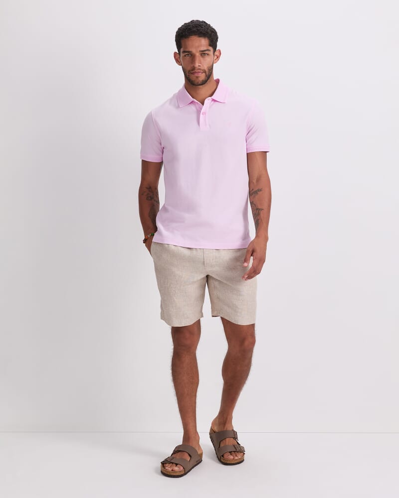 SC Pique Polo in PINK