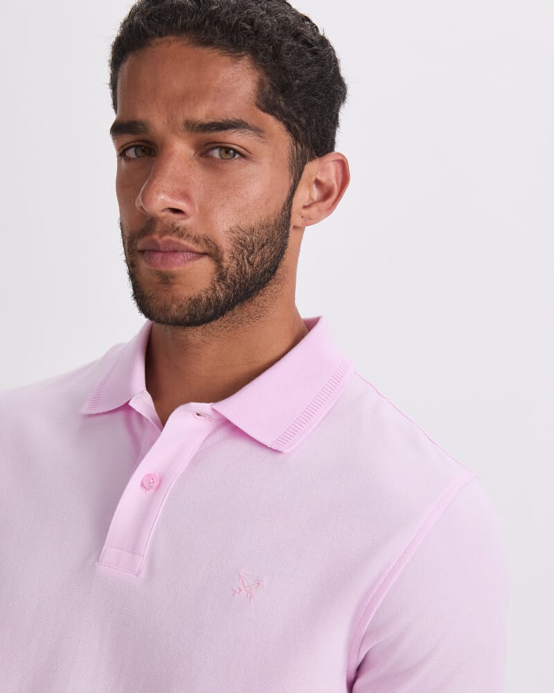SC Pique Polo in PINK