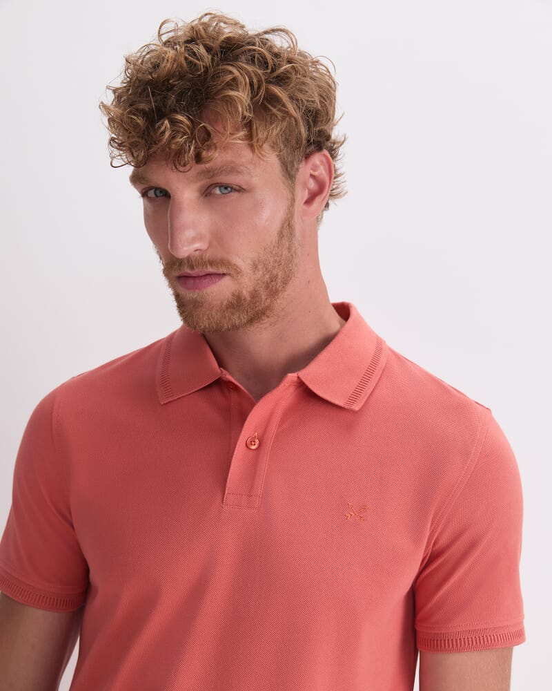 SC Pique Polo in TERRACOTTA