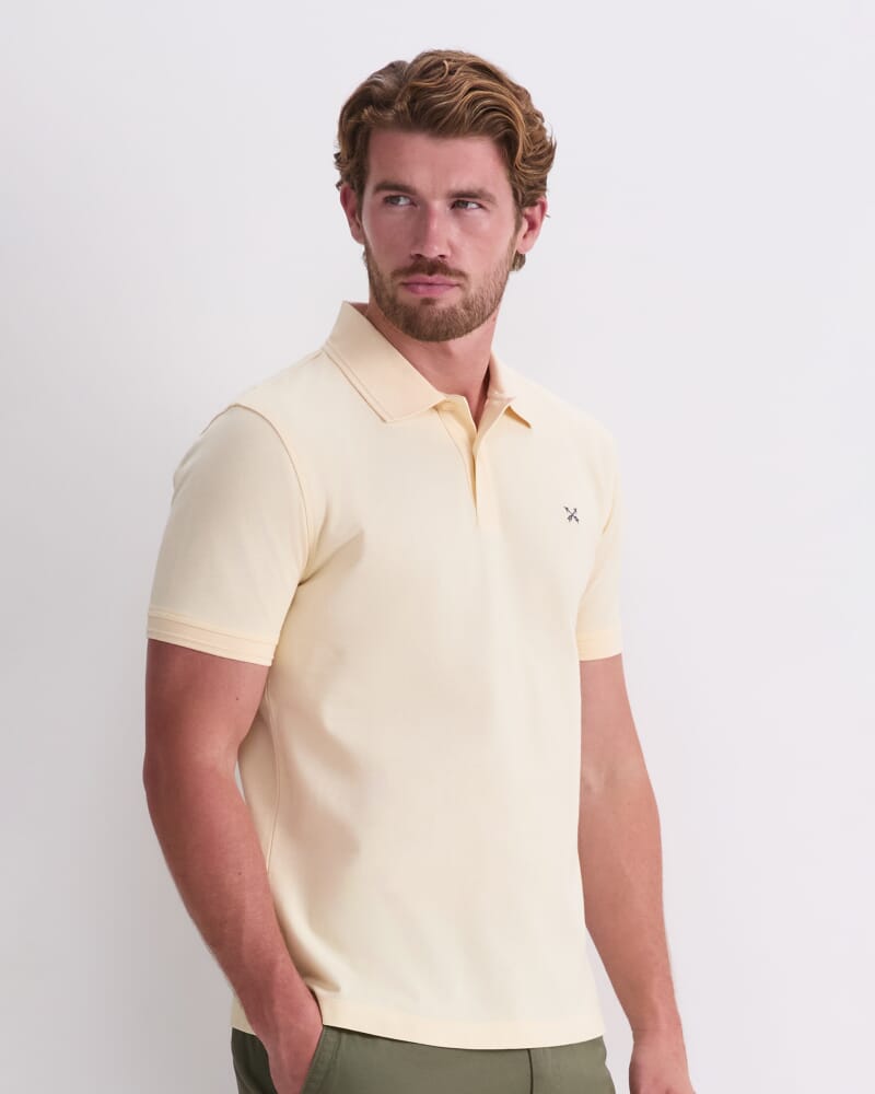 SC Pique Polo in BUTTER