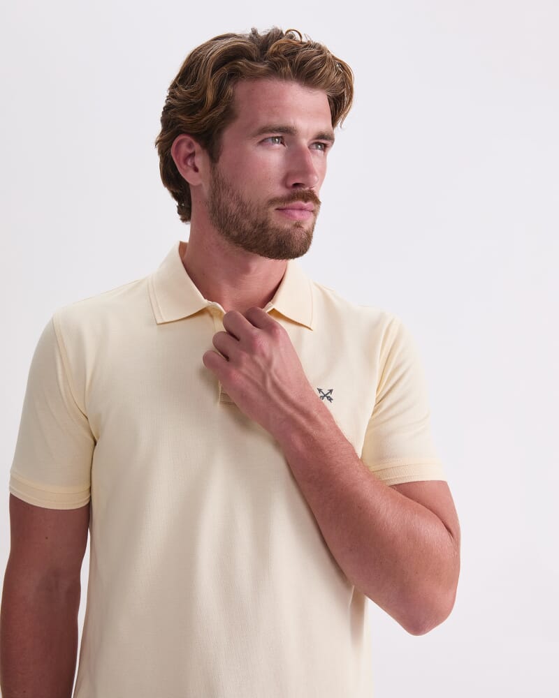 SC Pique Polo in BUTTER