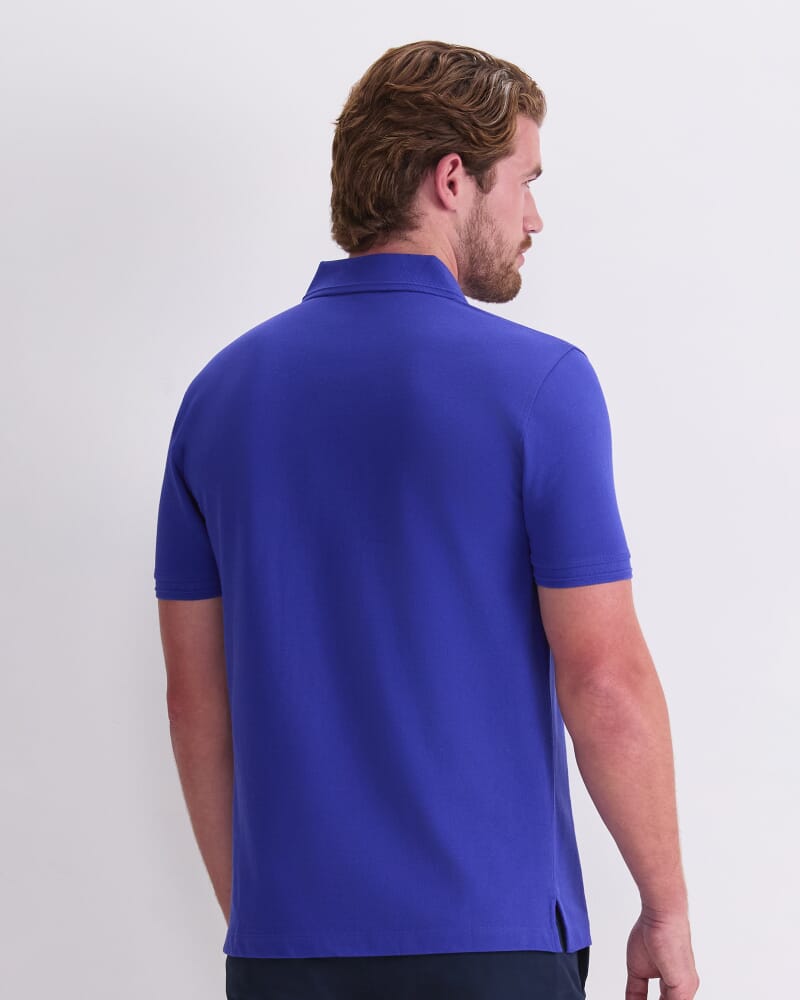 SC Pique Polo in COBALT