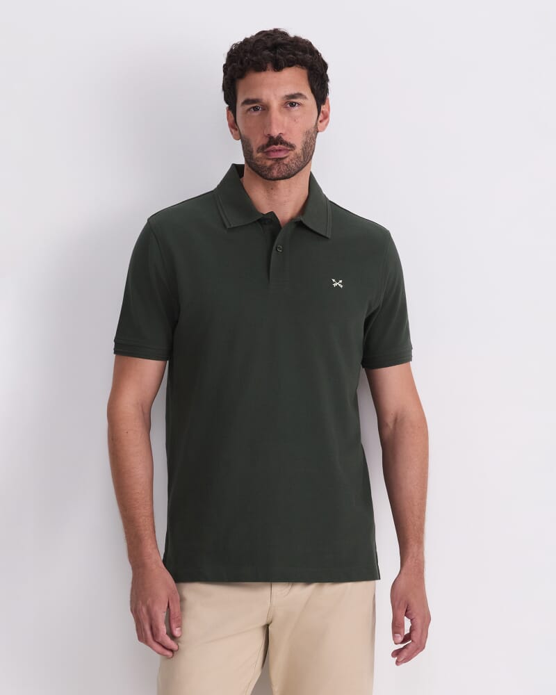 SC Pique Polo in FOREST