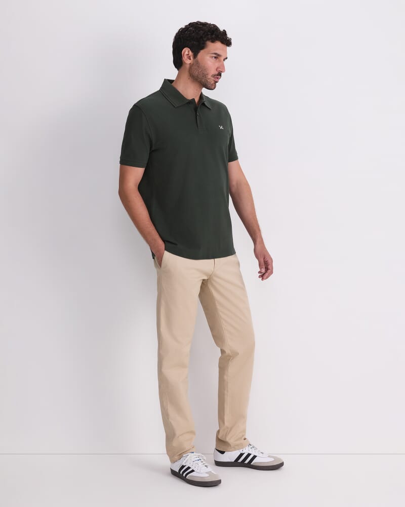 SC Pique Polo in FOREST