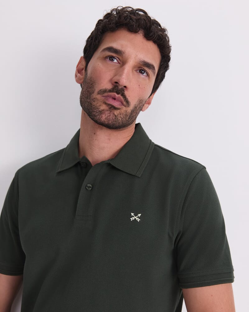SC Pique Polo in FOREST