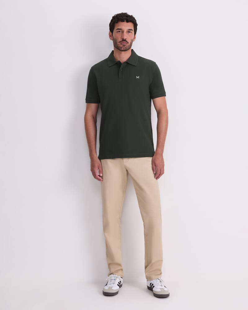 SC Pique Polo in FOREST