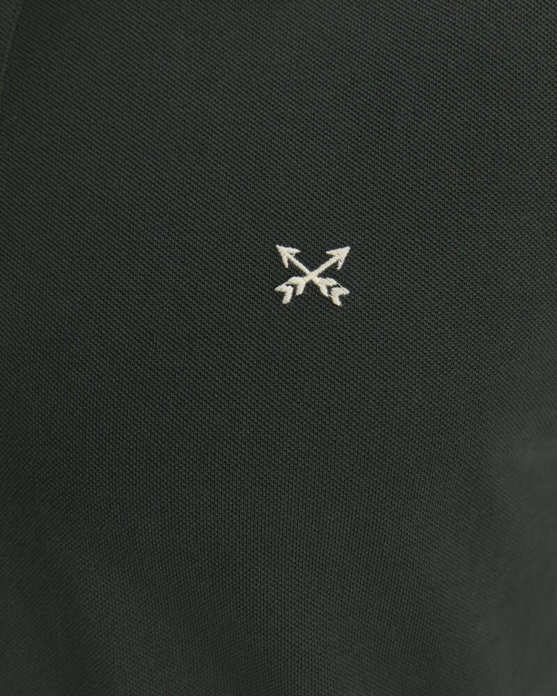 SC Pique Polo in FOREST