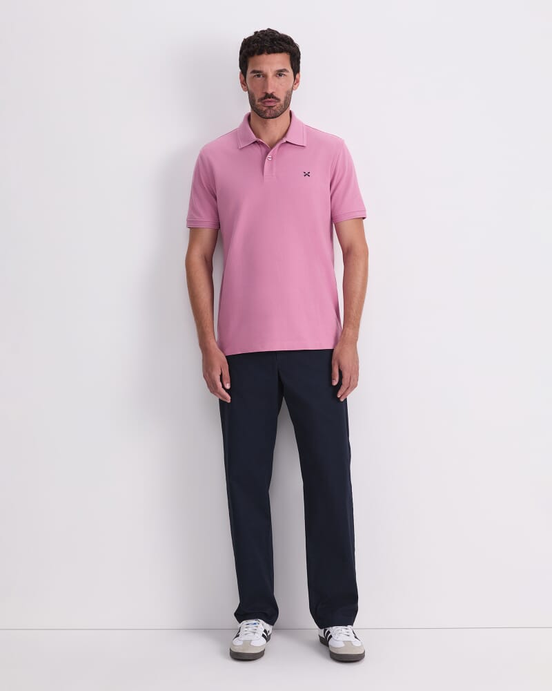 SC Pique Polo in ROSE