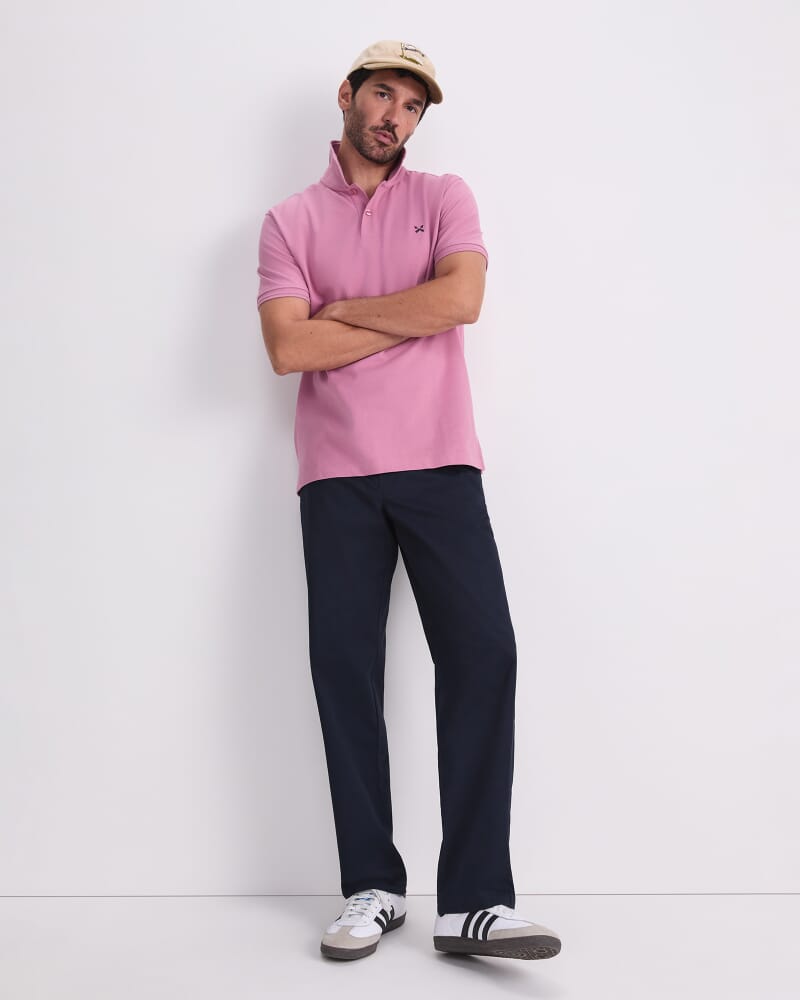 SC Pique Polo in ROSE