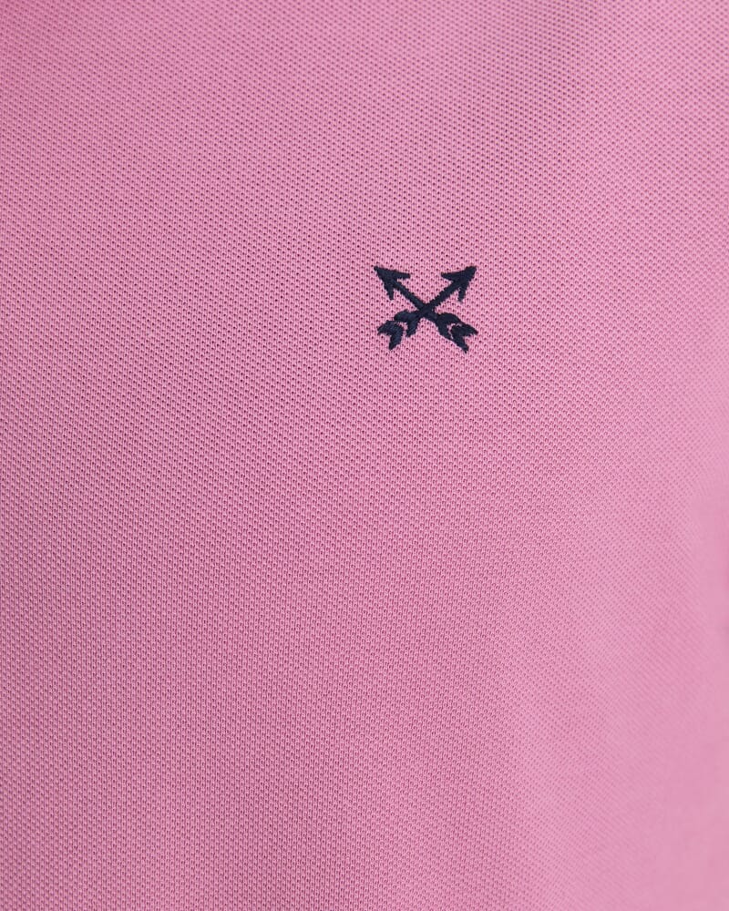 SC Pique Polo in ROSE