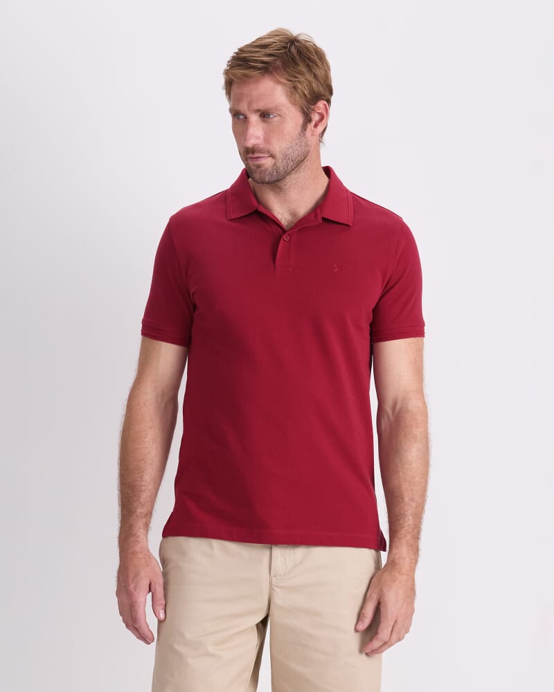 SC Pique Polo in WINE