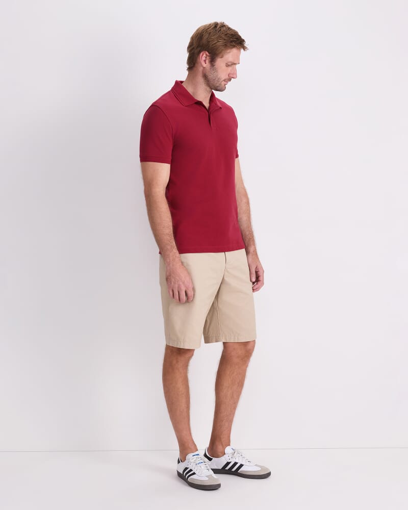SC Pique Polo in WINE