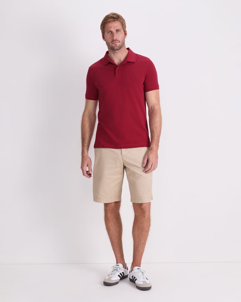 SC Pique Polo in WINE