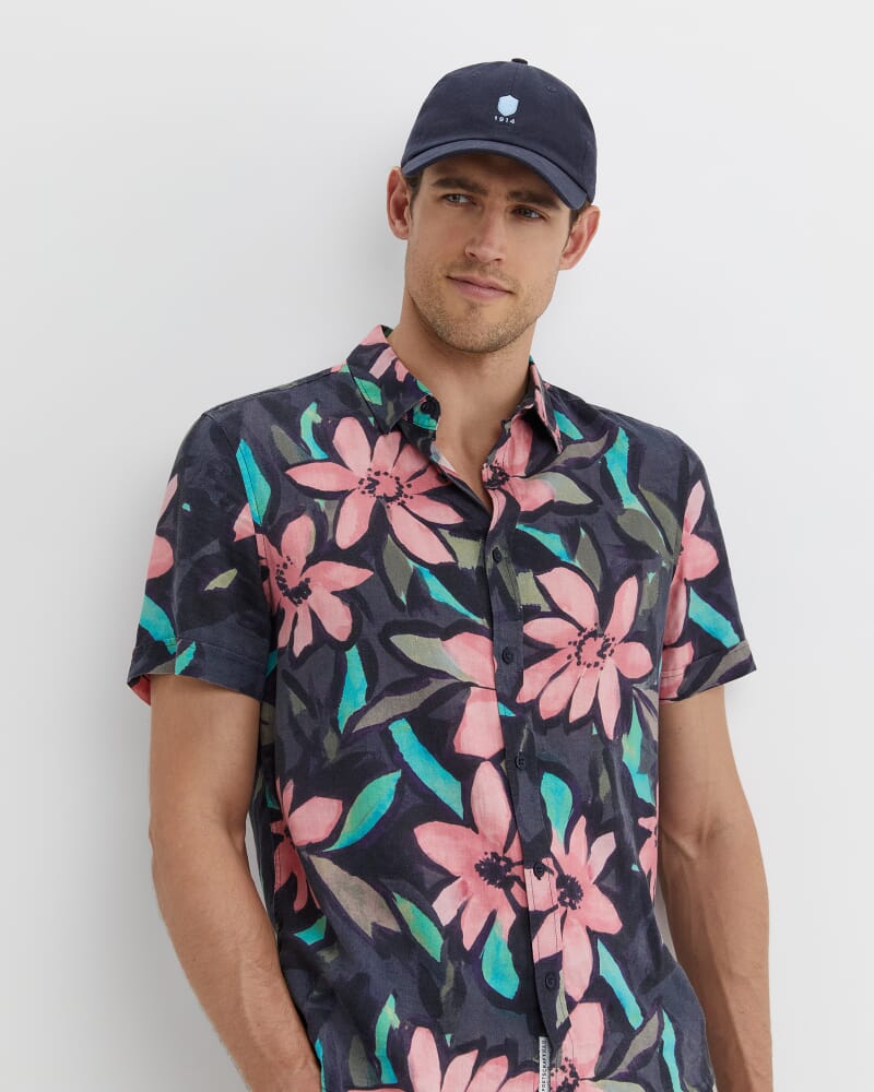 Lane Print Shirt in GREEN