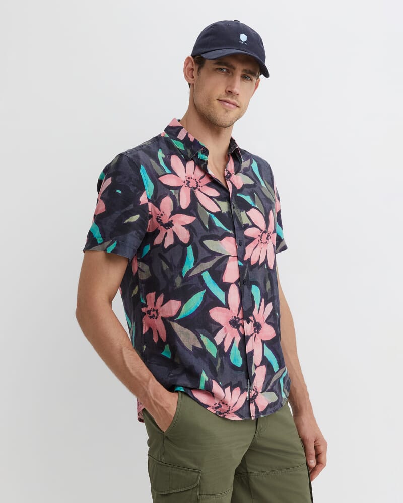 Lane Print Shirt in GREEN